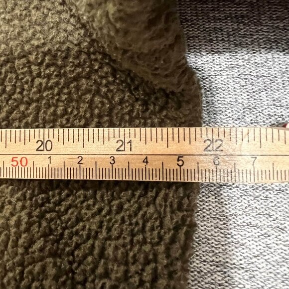 Columbia Sherpa Jacket Women M Olive Green Fleece Full Zip Oversized Outdoor - Picture 6 of 10